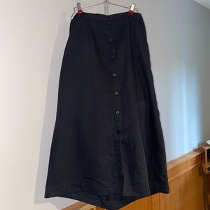 Black Vintage Maxi Skirt